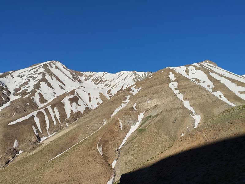 نمایی از رخ شمالی قله سرکچال 1 از منطقه تلخاب خلنو