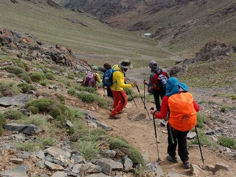 نمایی از مسیر تابستانی کرکس