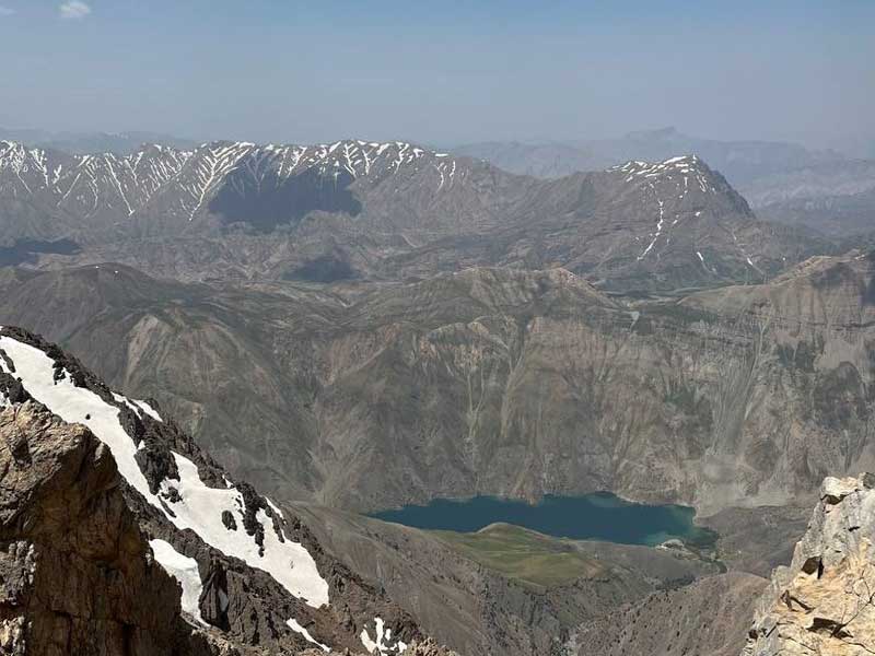 دریاچه گهر از قله سن بران بام استان لرستان