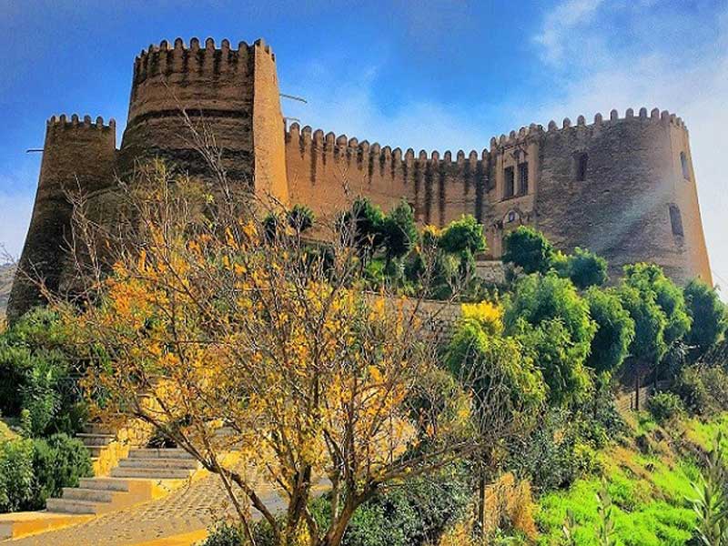 نمایی زیبا از قلعه فلک الافلاک در شهرستان خرم آباد مرکز استان لرستان